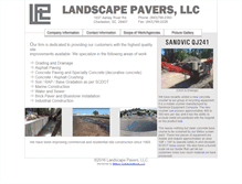 Tablet Screenshot of landscapepavers.com